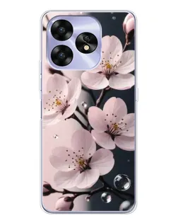 Чохол для UMIDIGI A15 з картинкою «Ніжня сакура та краплі»