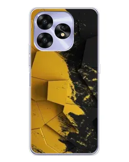Чехол для UMIDIGI A15 с картинкой «Золотые осколки геометрии»