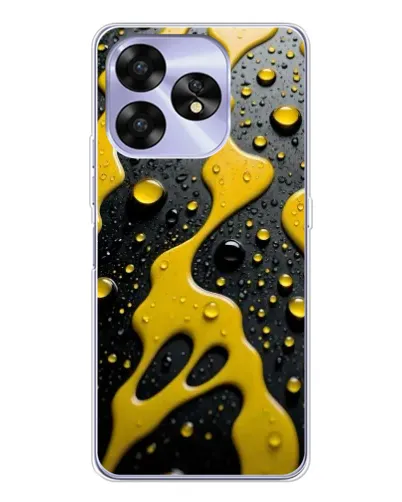 Чехол для UMIDIGI A15 с картинкой «Жидкое желтое золото»