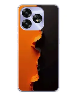 Чехол для UMIDIGI A15 с картинкой «Оранжевый разлом»