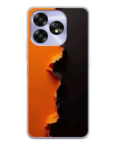 Чехол для UMIDIGI A15 с картинкой «Оранжевый разлом»