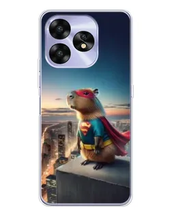 Чехол для UMIDIGI A15 с картинкой «Капи-мен супергерой»