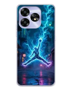 Чехол для UMIDIGI A15C с картинкой «Jordan Gold Jumpman»