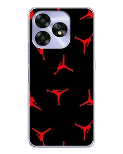 Чехол для UMIDIGI A15C с картинкой «Jordan Red Pattern»