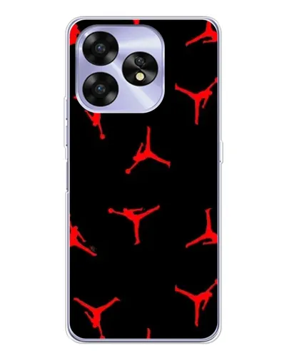 Чехол для UMIDIGI A15C с картинкой «Jordan Red Pattern»