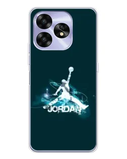 Чехол для UMIDIGI A15C с картинкой «Jordan Blue Fire»