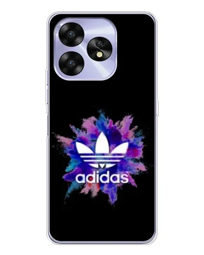 Чехол для UMIDIGI A15C с картинкой «Взрыв красок Adidas»