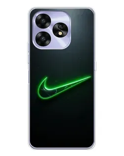 Чохол для UMIDIGI A15C з картинкою «Неоновий контур Nike»