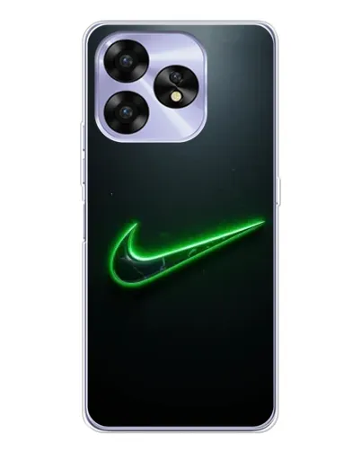 Чехол для UMIDIGI A15C с картинкой «Неоновый контур Nike»