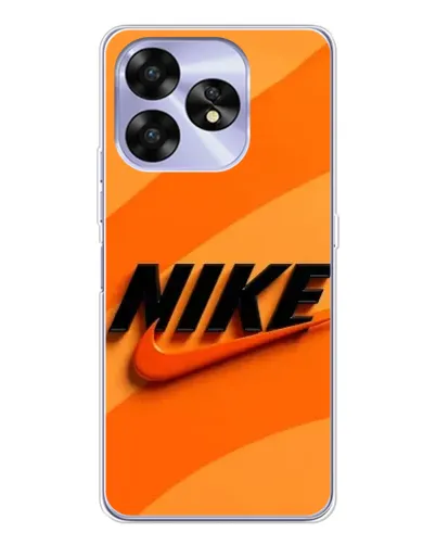 Чехол для UMIDIGI A15C с картинкой «Оранжевый драйв Nike»