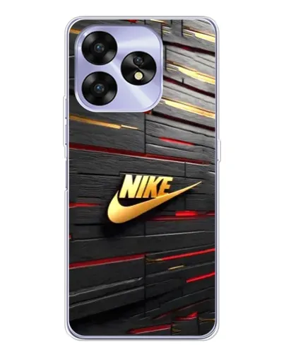 Чехол для UMIDIGI A15C с картинкой «Золотой Nike на металле»