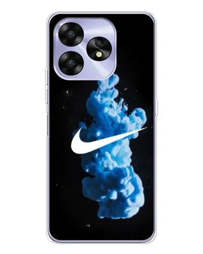 Чехол для UMIDIGI A15C с картинкой «Nike и синий дым»