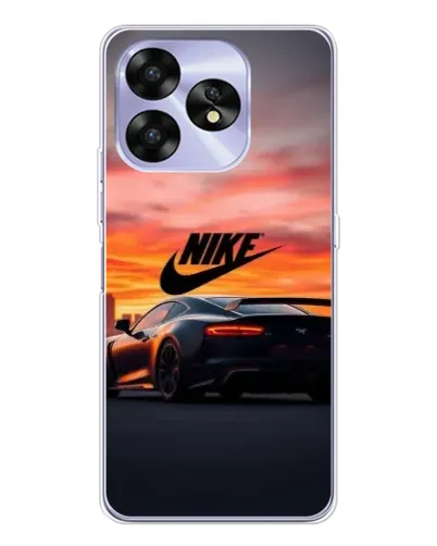 Чехол для UMIDIGI A15C с картинкой «Nike и суперкар»