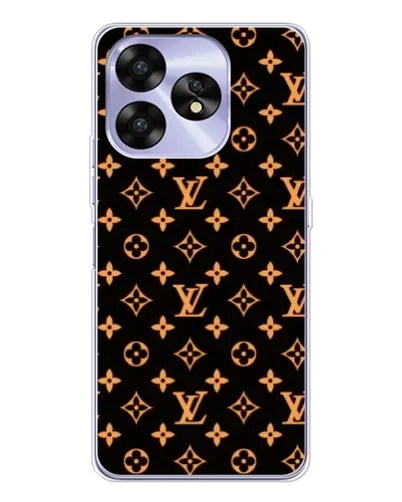 Чехол для UMIDIGI A15C с картинкой «Золотая монограмма LV»