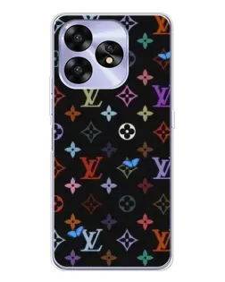 Чехол для UMIDIGI A15C с картинкой «Цветная монограмма LV»