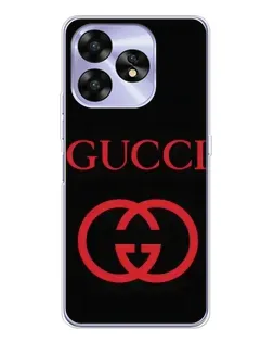 Чехол для UMIDIGI A15C с картинкой «Gucci — красный логотип»