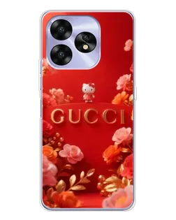 Чехол для UMIDIGI A15C с картинкой «Gucci — золотой сад»