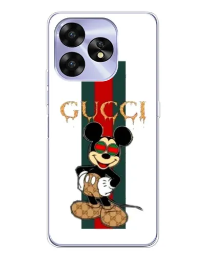 Чехол для UMIDIGI A15C с картинкой «Микки Маус Gucci — полосы» Чехол для UMIDIGI A15C с картинкой «Микки Маус Gucci — полосы»