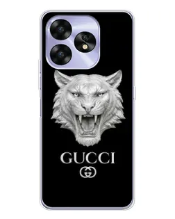 Чехол для UMIDIGI A15C с картинкой «Gucci — серебряный лев»