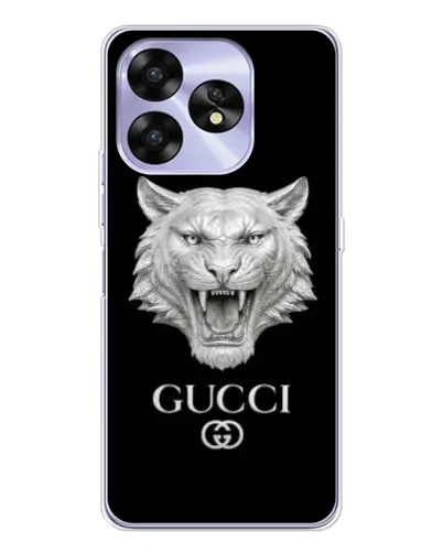 Чехол для UMIDIGI A15C с картинкой «Gucci — серебряный лев» Чехол для UMIDIGI A15C с картинкой «Gucci — серебряный лев»