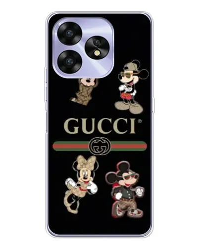 Чехол для UMIDIGI A15C с картинкой «Gucci — герои Disney и монограмма» Чехол для UMIDIGI A15C с картинкой «Gucci — герои Disney и монограмма»