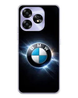 Чохол для UMIDIGI A15C з картинкою «BMW — неонове сяйво»