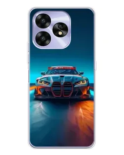 Чохол для UMIDIGI A15C з картинкою «BMW — вогні неону»