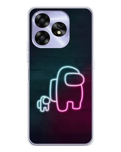 Чехол для UMIDIGI A15C с картинкой «Among Us неон-арт» Чехол для UMIDIGI A15C с картинкой «Among Us неон-арт»