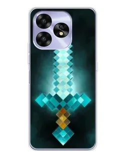 Чохол для UMIDIGI A15C з картинкою «Алмазний меч неон»