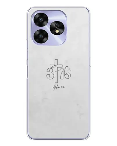 Чехол для UMIDIGI A15C с картинкой «Иоанна 3:16 Крест»