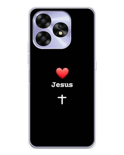 Чехол для UMIDIGI A15C с картинкой «Сердце - Jesus»