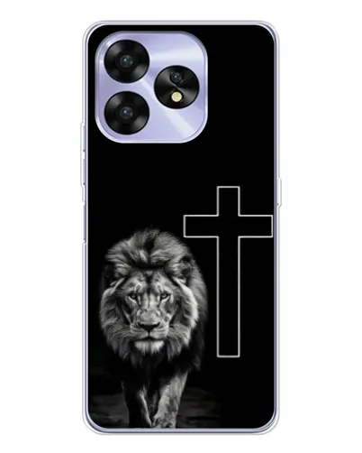 Чехол для UMIDIGI A15C с картинкой «Лев и Крест»