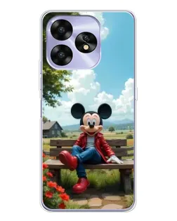 Чехол для UMIDIGI A15C с картинкой «Микки на скамейке»