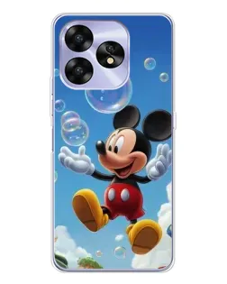 Чехол для UMIDIGI A15C с картинкой «Mickey и мыльные пузыри»