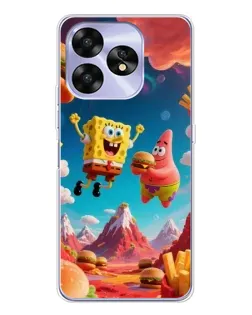 Чехол для UMIDIGI A15C с картинкой «Космический фастфуд»