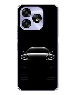 Чехол для UMIDIGI A15C с картинкой «Силуэт Tesla Night»