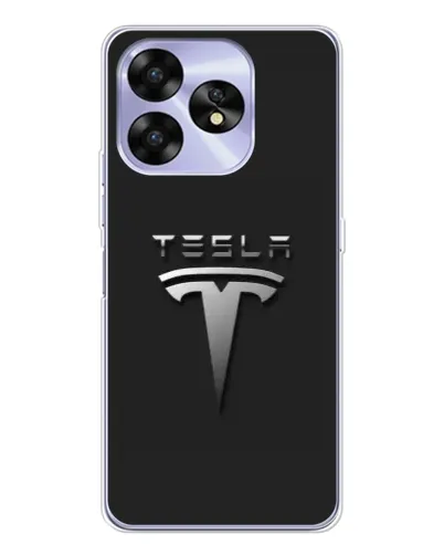 Чехол для UMIDIGI A15C с картинкой «Стальной логотип Tesla» Чехол для UMIDIGI A15C с картинкой «Стальной логотип Tesla»
