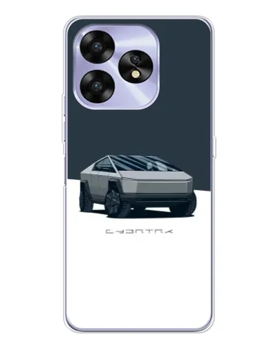 Чехол для UMIDIGI A15C с картинкой «Серебристый Cybertruck Tesla» Чехол для UMIDIGI A15C с картинкой «Серебристый Cybertruck Tesla»