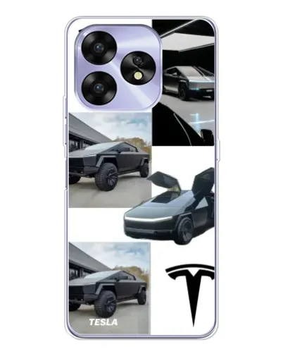 Чехол для UMIDIGI A15C с картинкой «Коллаж Cybertruck Tesla» Чехол для UMIDIGI A15C с картинкой «Коллаж Cybertruck Tesla»