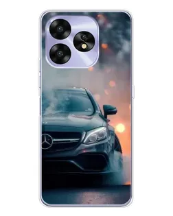 Чехол для UMIDIGI A15C с картинкой «Mercedes — ночной город» Чехол для UMIDIGI A15C с картинкой «Mercedes — ночной город»