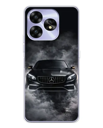 Чехол для UMIDIGI A15C с картинкой «Mercedes в дыму» Чехол для UMIDIGI A15C с картинкой «Mercedes в дыму»