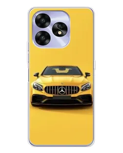 Чехол для UMIDIGI A15C с картинкой «Желтый Mercedes GT»