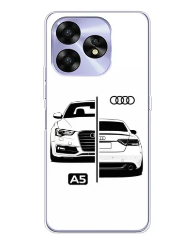 Чехол для UMIDIGI A15C с картинкой «Audi — контрастный дизайн» Чехол для UMIDIGI A15C с картинкой «Audi — контрастный дизайн»