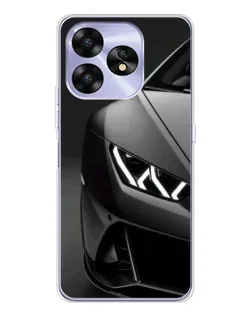 Чехол для UMIDIGI A15C с картинкой «Lamborghini фары детализация»