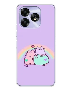 Чехол для UMIDIGI A15C с картинкой «Радужные Пушины» Чехол для UMIDIGI A15C с картинкой «Радужные Пушины»