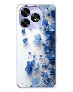 Чехол для UMIDIGI A15C с картинкой «Голубой цветочный каскад» Чехол для UMIDIGI A15C с картинкой «Голубой цветочный каскад»