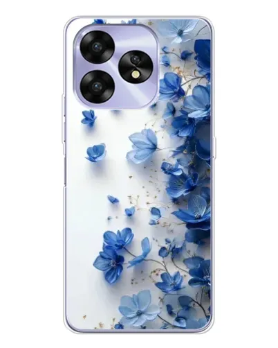 Чехол для UMIDIGI A15C с картинкой «Голубой цветочный каскад»
