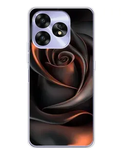 Чехол для UMIDIGI A15C с картинкой «Шелковая черная роза» Чехол для UMIDIGI A15C с картинкой «Шелковая черная роза»