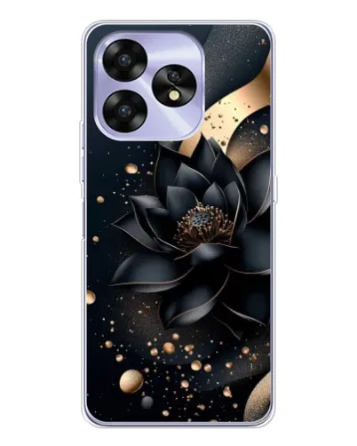 Чехол для UMIDIGI A15C с картинкой «Черный лотос»