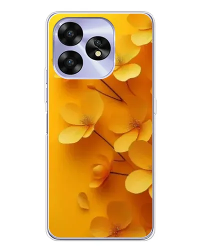 Чехол для UMIDIGI A15C с картинкой «Золотые лепестки»